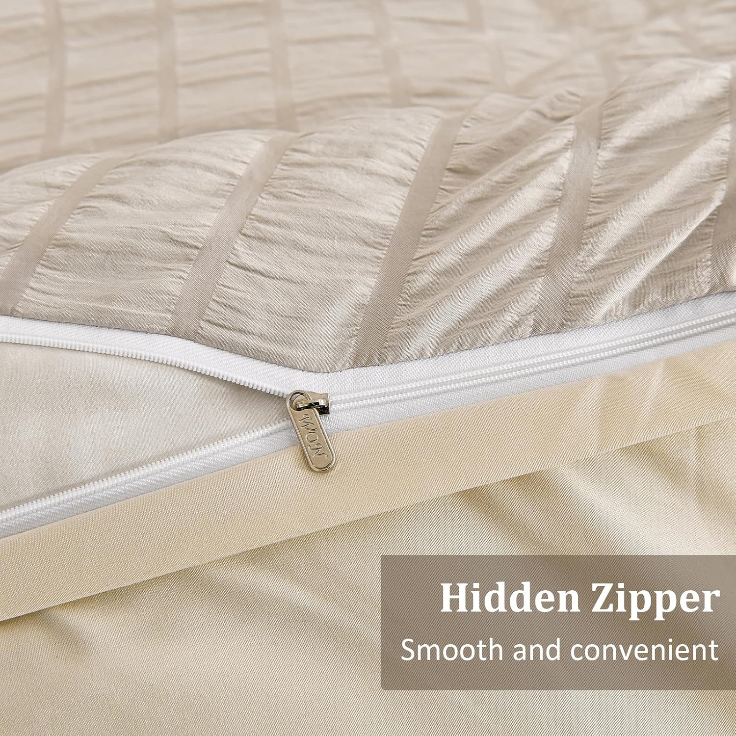 Seersucker King Size Bedding Set