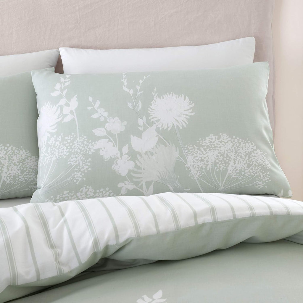 Meadowsweet Floral Reversible King Duvet Set