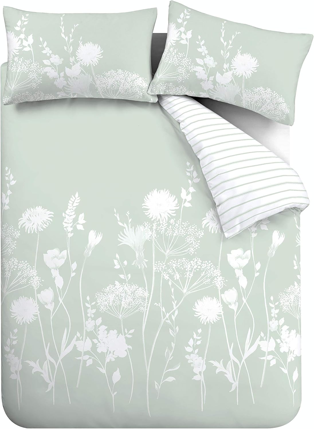 Meadowsweet Floral Reversible King Duvet Set